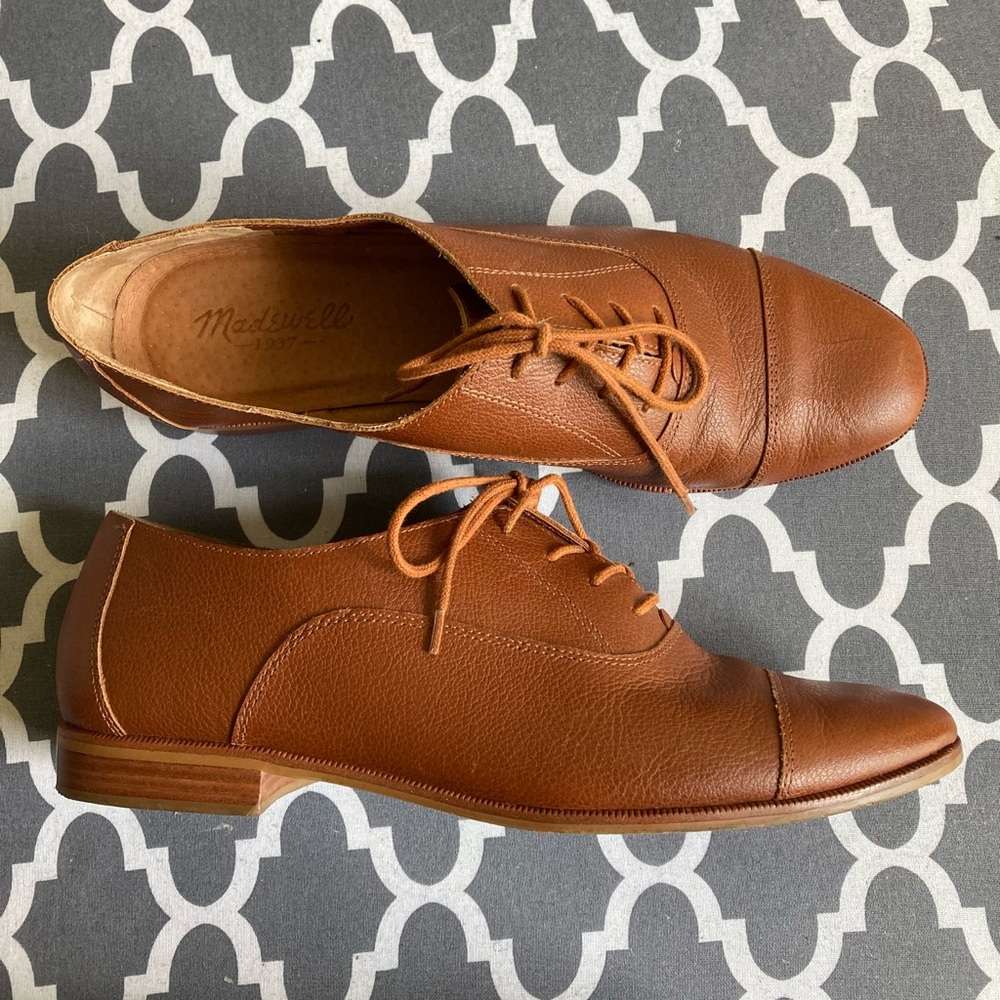Madewell leather oxford flats